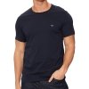 Emporio Armani t-shirt koszulka męska 2 sztuki granatowe małe logo